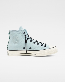 Converse Nubuck Leather Chuck 70 Férfi Magasszárú Kék | MVQCUPY-HU